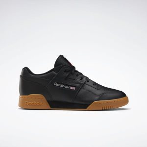 Reebok Workout Plus Turnschuhe Damen - Schwarz/DunkelGrau/Rot/Königsblau - DE 259-MGK